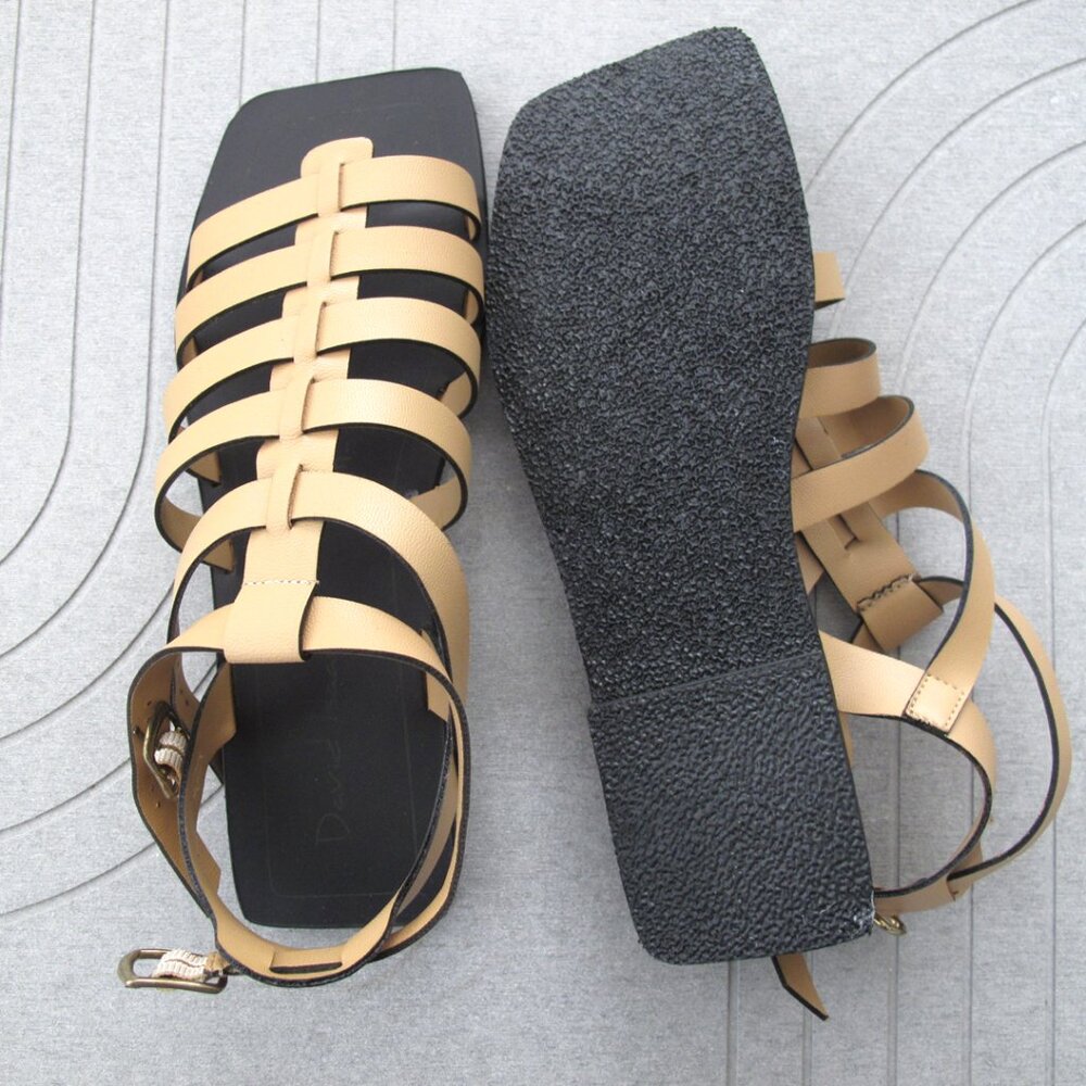 BEIGE DAVID ISAAC 🆕 SANDALS Flat Size 6 Style: SENSATION NWT Box included